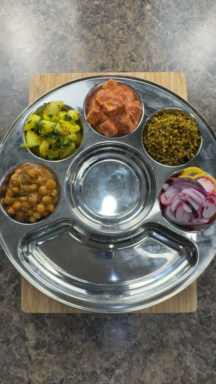 An Indian thali